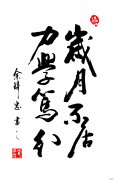 书法：岁月不居力学笃行
