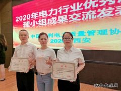 牡丹江水电总厂：参加电力行业优秀质量管理喜获佳绩