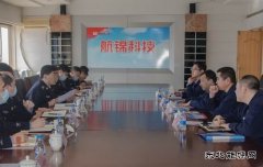 葫芦岛市副市长、公安局长孙亭来航锦科技调研