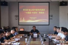 蒲白煤矿运营公司：作风研讨如火如荼