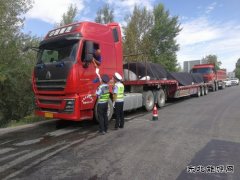 哈巴河执法大队： 持续开展路警联合治超、确保道路安全畅通