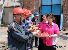 淮北双龙公司：清凉送一线 齐心保安全