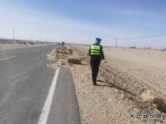 哈巴河执法大队：清除路面杂物，及时化险为夷